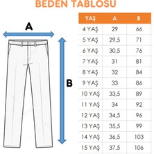 Kız Çocuk Kemer Garnili Kot Pantolon 2176