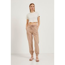 Tensel Paça Lastikli Cep Detaylı Pantolon