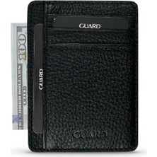 Guard 5330 Model  Deri Kartlık Siyah Renk