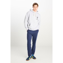 Regular Fit Normal Kesim Normal Bel Ribanalı Paça Lacivert Sweatpant Jogger