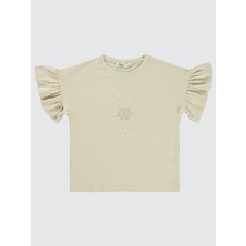 Civil Girls Kız Çocuk Tişört 6-9 Yaş Bej