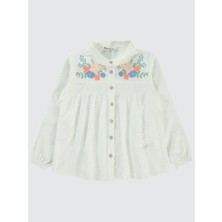 Civil Girls Kız Çocuk Gömlek 10-13 Yaş Ekru