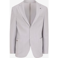 Fabrika Normal Bel Slim Fit Gri Erkek Takım Elbise F5SM-TKM 2320