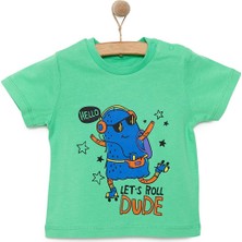 HelloBaby Basic Erkek Müzik Baskılı T-Shirt Erkek Bebek