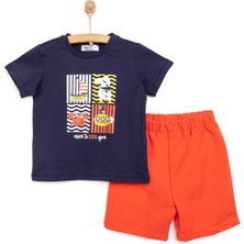 HelloBaby Basic Erkek Hayvan Baskılı Şortlu Takım Erkek Bebek