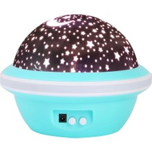 Belle Vista Gezegen Görünümlü Ay Yıldızlı Gece Lambası