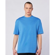 Fortes Tee Erkek Mavi Comfort Fit Tişört