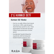 Baga Kırmızı Kil Maske 2'li