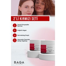 Baga Kırmızı Kil Maske 2'li