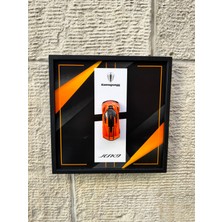 Hot Wheels Çerçeveli 20X20 Ebatlı Model Araç Koenıgsegg Jesko Turuncu