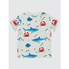 Civil Boys Erkek Çocuk Tişört 2-5 Yaş Ekru