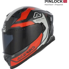 Acerbis X-Way Graphıc Kask Turuncu Gri