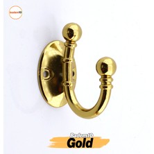 Badem10 Misket Askı Gold Altın Vestiyer Dolap Askılık Askılığı Duvar Banyo Mutfak Elbise Çanta Askısı