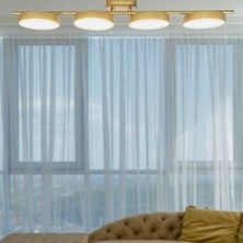 Sual Ledli Avize 3 Renk Işık Veren Enerji Tasarruflu Modern Avize  Salon Cafe Oturma Odası