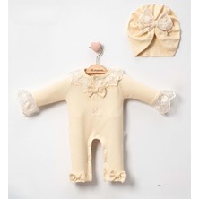 Gültekin Bebe Cayzen Brode Işlemeli Kız Tulum 1057254 - Krem