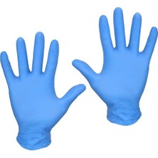 Lab Prime Çok Amaçlı - Nitril Eldiven Pudrasız Mavi Renk ---Gıda ile Teması Uygun --- 100 Adet/paket