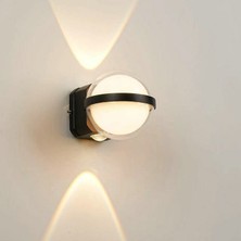 Elektrikle Çalışır, Modern Tasarım Bahçe, Balkon, Teras Armatürü, 12 Watt LED Aplik, Çok Şık Armatür