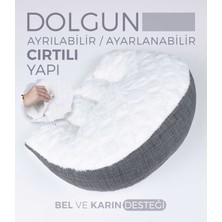 Umaybebek Bel ve Karın Desteği, Hamile Yastığı, Çok Fonksiyonlu, Uyku Emzirme Yastığı, Ayarlanabilir, Cırtlı