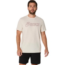 Asics Asics Logo Ss Tee Erkek Brown Storm/Black Coffee Kısa Kollu Tshirt 2031E188-201