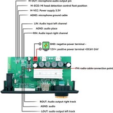 Aiorwel Bluetooth Ses Kod Çözücü Amplifikatör Kartı 2X80W 160W Amplifikatör Ses Çalar 12V Dıy Mp3 Çalar Araba Fm Radyo Modülü Tf USB (Yurt Dışından)