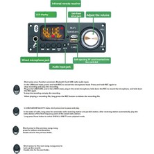 Aiorwel Bluetooth Ses Kod Çözücü Amplifikatör Kartı 2X80W 160W Amplifikatör Ses Çalar 12V Dıy Mp3 Çalar Araba Fm Radyo Modülü Tf USB (Yurt Dışından)