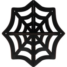 Aiorwel Örümcek Ağı Yüzen Köşe Rafı Gotik Cadılar Bayramı Dekorasyonu Duvar Askılı Raf Kristal Sergileme Rafı Ev Duvar Dekoru (Yurt Dışından)