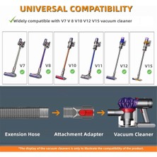 Aiorwel Dyson V15 V11 V10 V8 V7 Elektrikli Süpürge Kurutma Makinesi Lint Temizleyici Esnek Hortum ve Dar Alan Temizleme Aparatı Için Kurutma Makinesi Havalandırma Temizleme Kiti (Yurt Dışından)