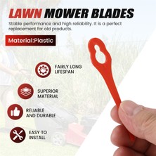 Aiorwel 100 Adet Çim Biçme Makinesi Bıçakları Biçme Makinesi Bıçakları Yedek Parçalar Çim Kesme Bıçakları Çim Bahçe Elektrikli Alet Aksesuarları (Yurt Dışından)