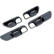 Aiorwel Toyota Land Cruiser 250 Prado LC250 2024 Araba Iç Kapı Kase Kapağı Döşeme Iç Aksesuarlar Karbon Fiber (Yurt Dışından)