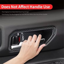 Aiorwel Toyota Land Cruiser 250 Prado LC250 2024 Araba Iç Kapı Kase Kapağı Döşeme Iç Aksesuarlar Karbon Fiber (Yurt Dışından)
