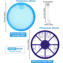 Keioug Dyson DC19, DC20, DC21, DC29  Hepa Filtreli Elektrikli Süpürge Aksesuarları, Üst ve Alt Motor  Yedek Filtre (Yurt Dışından)