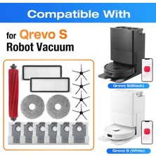 Keioug Roborock Qrevo S Robot Süpürge Ana Yan Fırça Paspas Bezi Filtre Yedek Parçalar Aksesuarlar (Yurt Dışından)