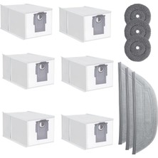 Keioug Roborock S8 Maxv Ultra  Yedek Parçalar Toz Torbaları Paspas Paspas Pedleri Pedler Robot Süpürge Aksesuarları Kiti (Yurt Dışından)