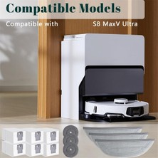 Keioug Roborock S8 Maxv Ultra  Yedek Parçalar Toz Torbaları Paspas Paspas Pedleri Pedler Robot Süpürge Aksesuarları Kiti (Yurt Dışından)