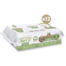 Baby Turco Doğadan Islak Bebek Havlusu 12X90 Yaprak