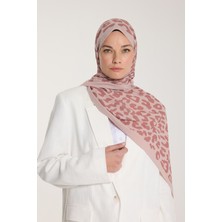 Pure Tone Şal - Leopar Desen - Latte - Nude