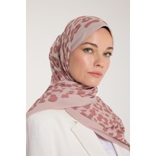Pure Tone Şal - Leopar Desen - Latte - Nude