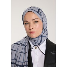 PURE SCARFS Pure Tone Şal - Kare Desen - Gümüş - Laci