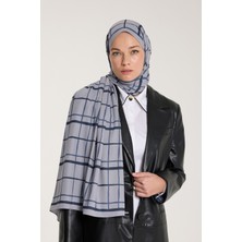 PURE SCARFS Pure Tone Şal - Kare Desen - Gümüş - Laci
