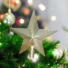 Oktay Sesal Vıp Deluxe Gold Yılbaşı Çam Ağacı Tepe Yıldızı Gold Noel Ağacı Tepe Yıldızı Gold Altın 20  cm  Yıldız