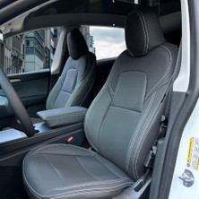K-Design Tesla Model Y Araca Özel Oto Koltuk Kılıfı - Deri