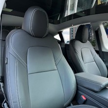K-Design Tesla Model Y Araca Özel Oto Koltuk Kılıfı - Deri
