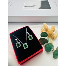 Baget Çelik Kolye ve Küpe (Gümüş) 0106335-1