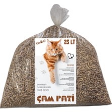 Çam Pati (% 100 Çam Peleti Kedi Kumu) Topaklaşmaz -Kokuyu Hapseder - 6 mm / 25 lt
