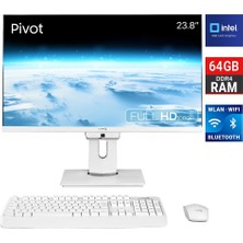 Turbox TAXPRO58 I5 13400 64GB Ddr4 2tb M.2 Nvme 23.8 Inç Fhd Pivot Bth Webcam Wifi All In One Pc