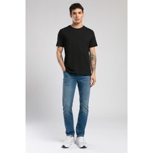 Lee Cooper Mattias Erkek %100 Pamuk O Yaka T-Shirt Siyah