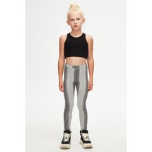 Karışık Tobby Desenli Kız Çocuk Örme Kışlık Tayt,