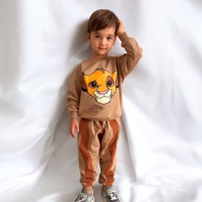 Blippi Kidss Aslan Kral Baskılı İkili Erkek Takım