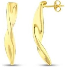 Assos Tasarım Altın Küpe - 14K