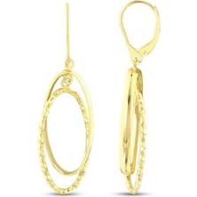 Assos Tasarım Altın Küpe - 14K